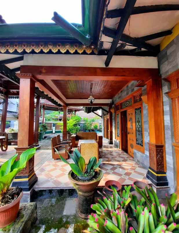 rumah etnik jawa hook dekat kampus ugm