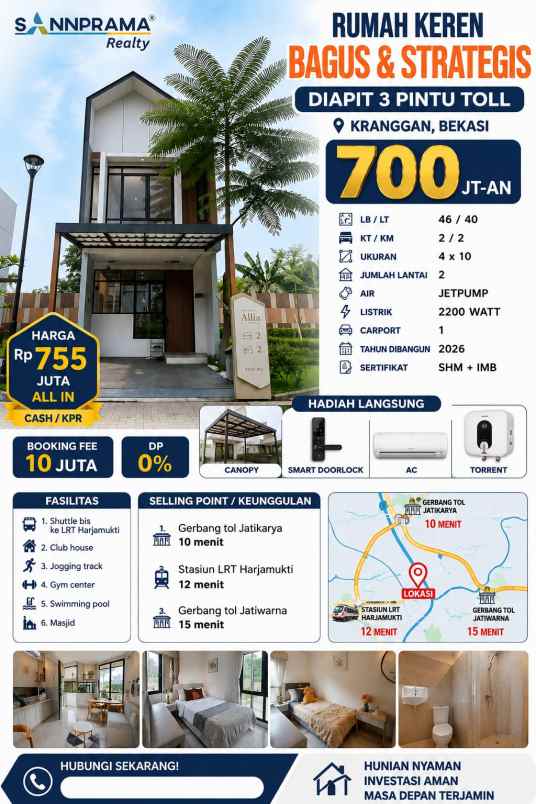 rumah keren dan strategis daerah bekasi