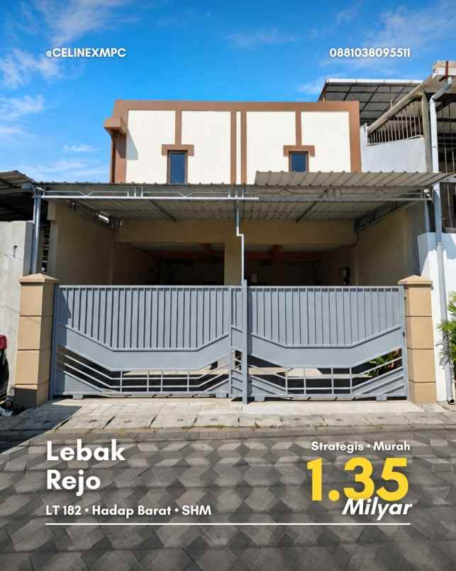 rumah lebak rejo strategis murah row 2 5 mobil