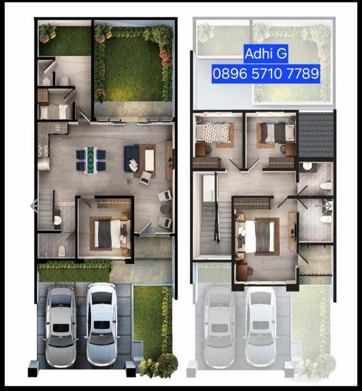 rumah mewah di cluster podomoro park bandung