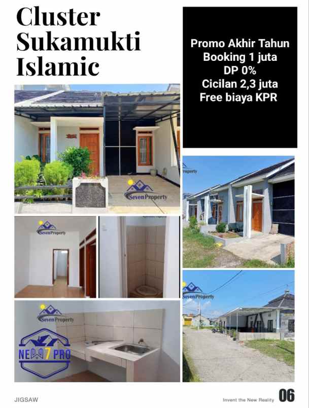 rumah mewah minimalis di cluster sukamukti islamic