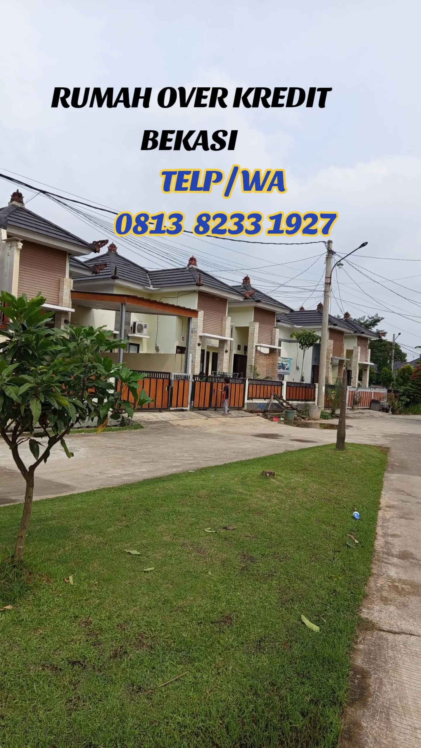 rumah over kredit 55 juta lokasi strategis di bekasi