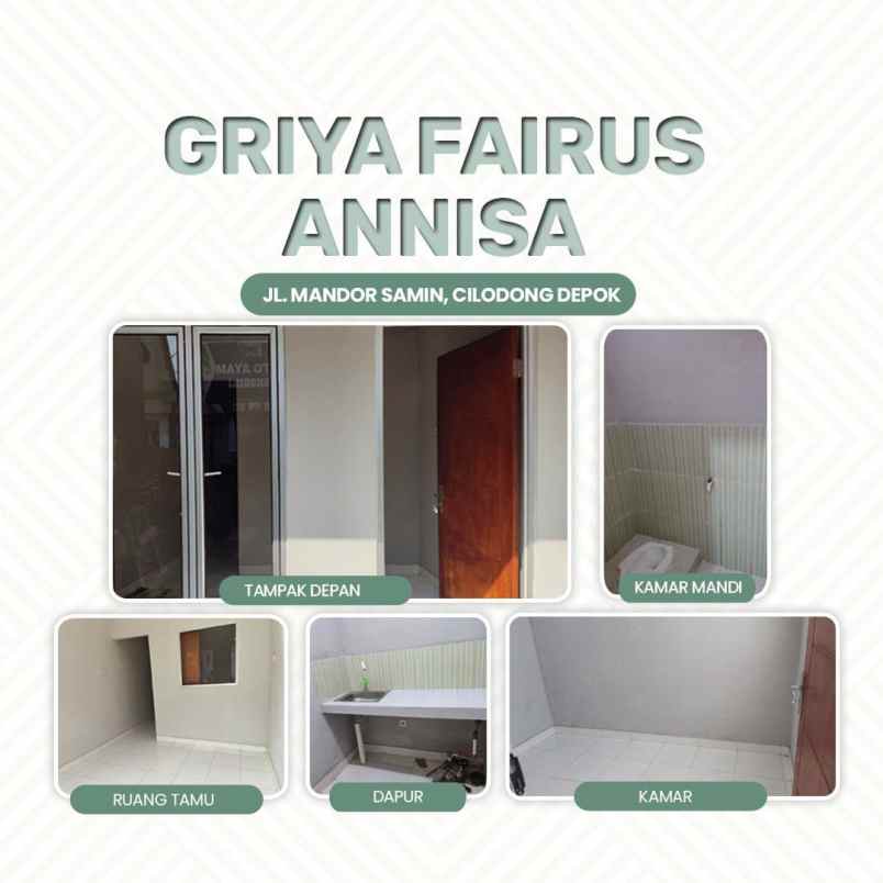 rumah sewa perbulan dekat alun alun kota depok