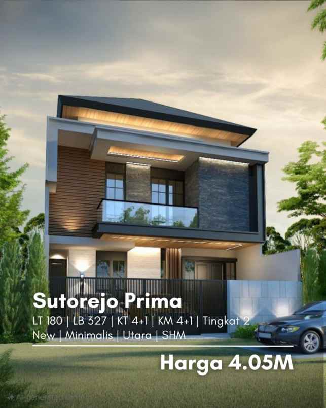 rumah sutorejo prima new minimalis