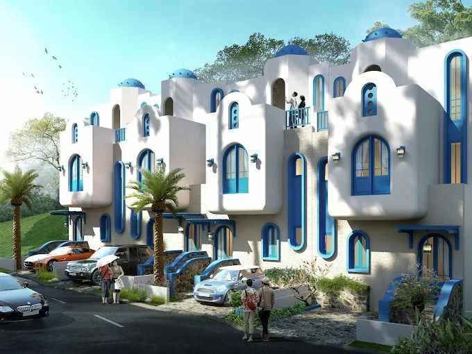 rumah villa mewah lokasi premium dekat bns