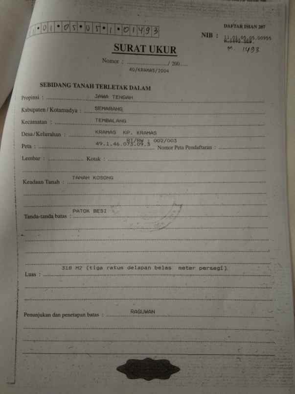 tanah jalan mulawarman timur dalam