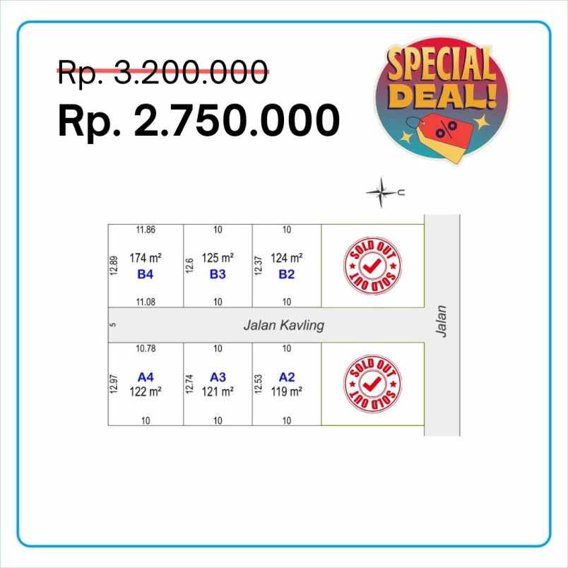 tanah jl sadewa pd i