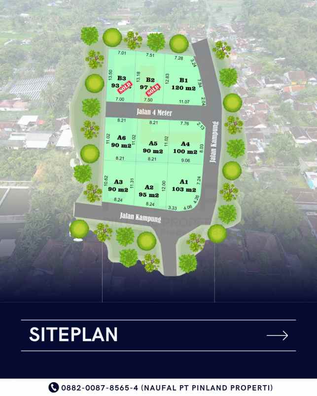 tanah kavling dekat pasar pakem dan rs panti nugroho