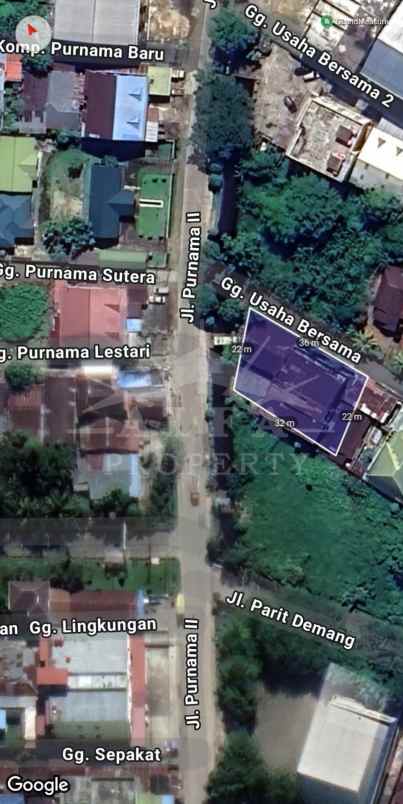 tanah kavling strategis jalan raya utama akses ramai