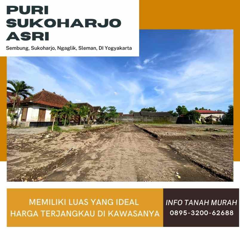 tanah pekarangan dekat kampus uii jakal 3 jt meter