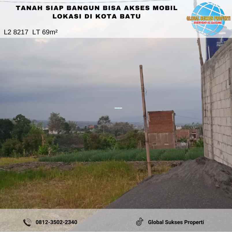 tanah subur setrategis harga bagus di temas kota batu