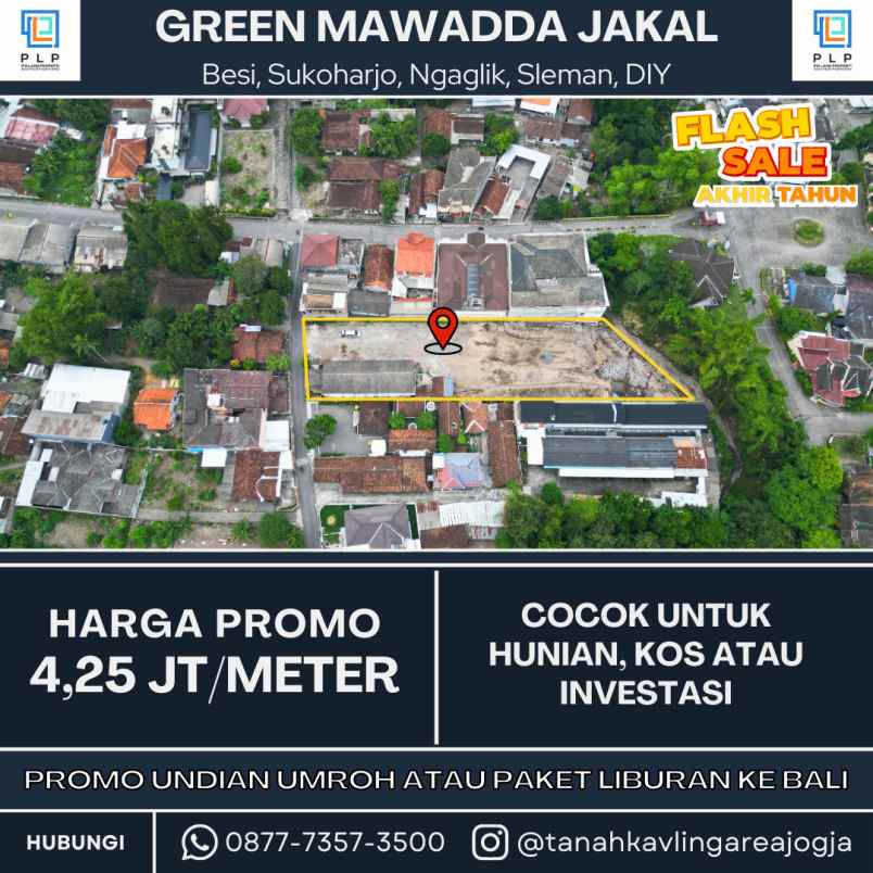 big sale tanah kavling murah area jakal km 13 5