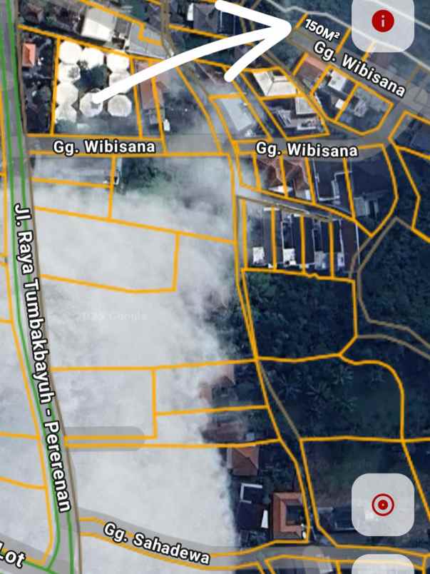 dijual 1 5 are jl tumbak bayuh pererenan mengwi badung