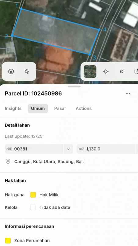 dijual 24 2 are jl letda ngurah putra renon denpasar