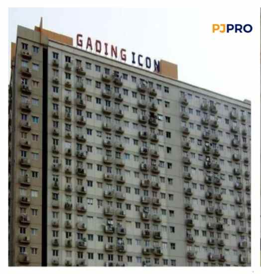 dijual apartemen tipe studio lelang bank