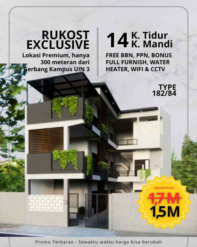 dijual kost sumbersekar