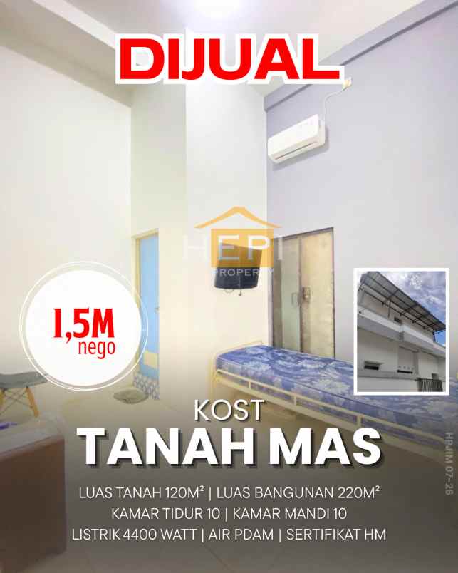 dijual kost tanah mas semarang
