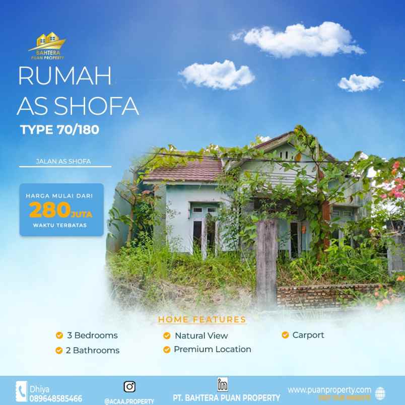 Dijual Rumah Di Jl As-shofa Nangka Ujung Pekanbaru