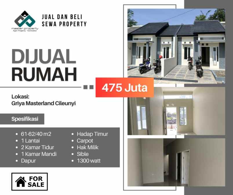 dijual rumah griya masterland