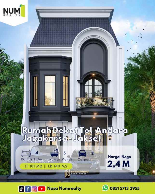 dijual rumah jagakarsa jakarta selatan