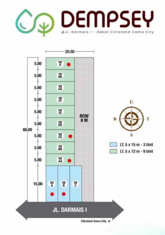 dijual rumah jalan alumunium 1 krakatau