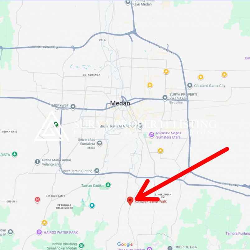 dijual rumah jalan besar deli tua