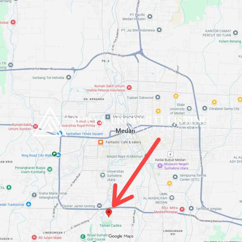 dijual rumah jalan karya wisata komplek