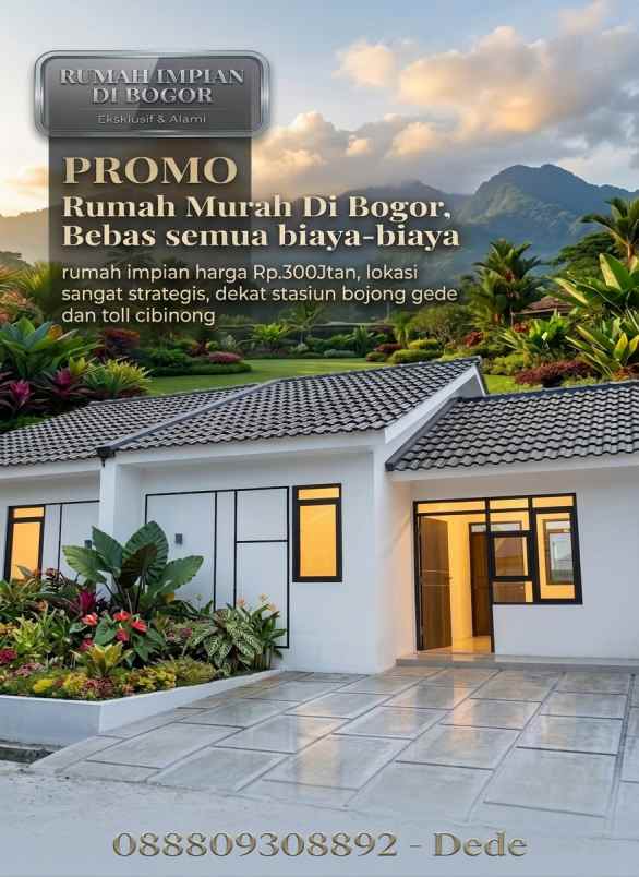 dijual rumah jalan raya amd tajurhalang