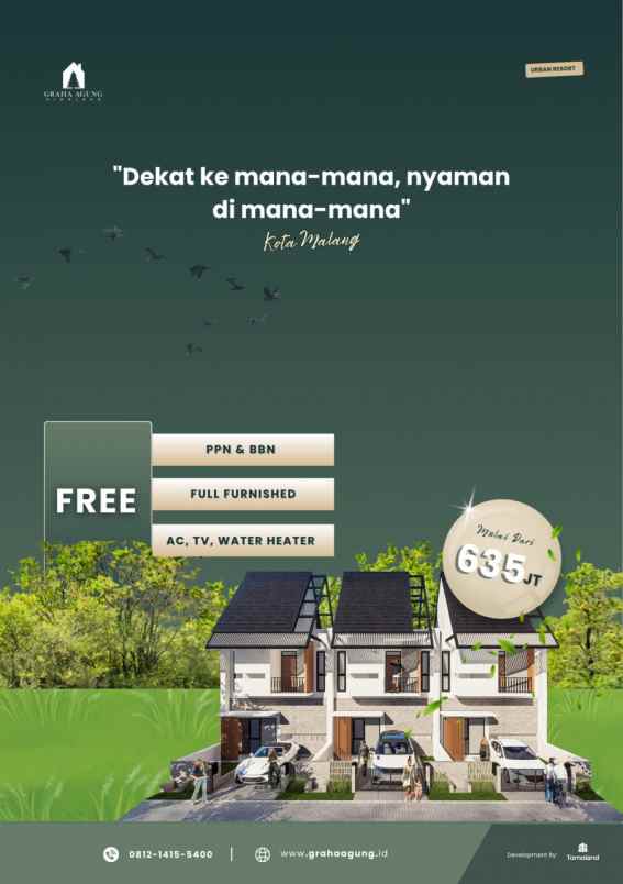 dijual rumah jl chili joyogrand blok