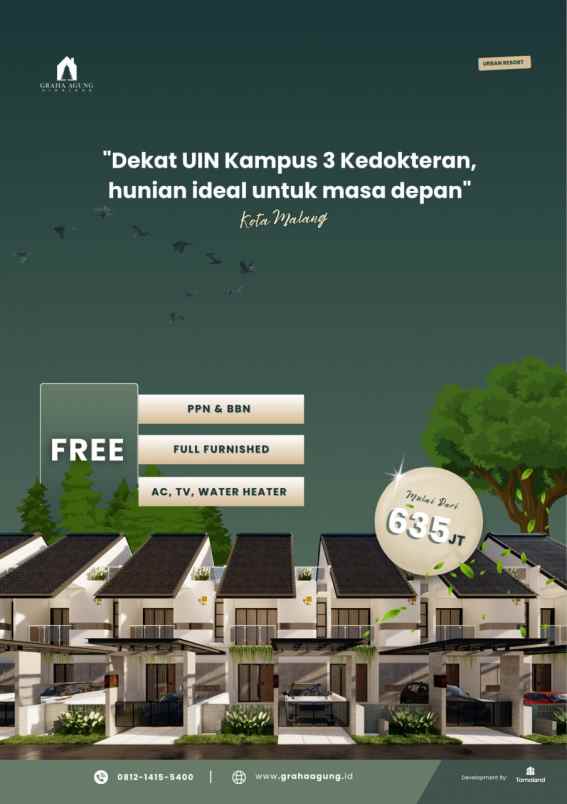 dijual rumah jl chili joyogrand blok