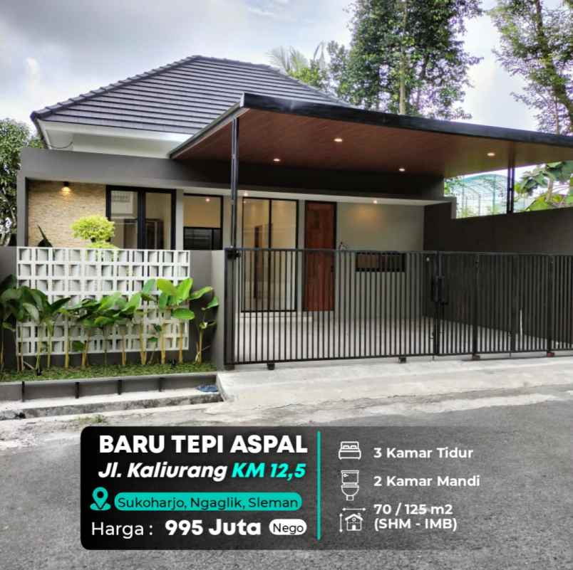 dijual rumah jl kaliurang km 12 5