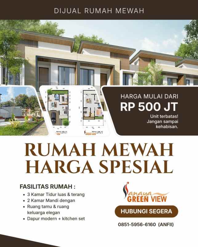 dijual rumah jl niken gandini