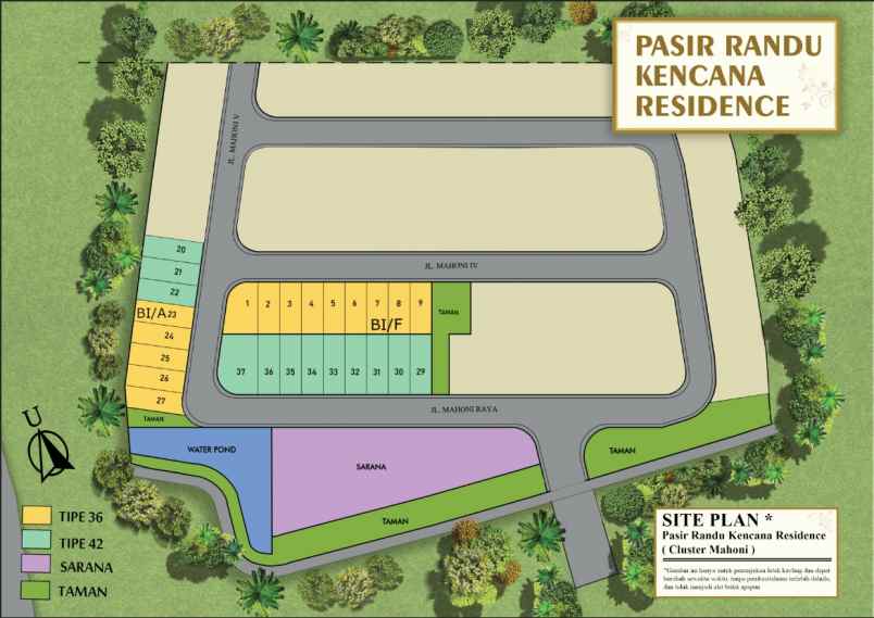 dijual rumah jl pasir randu serang baru