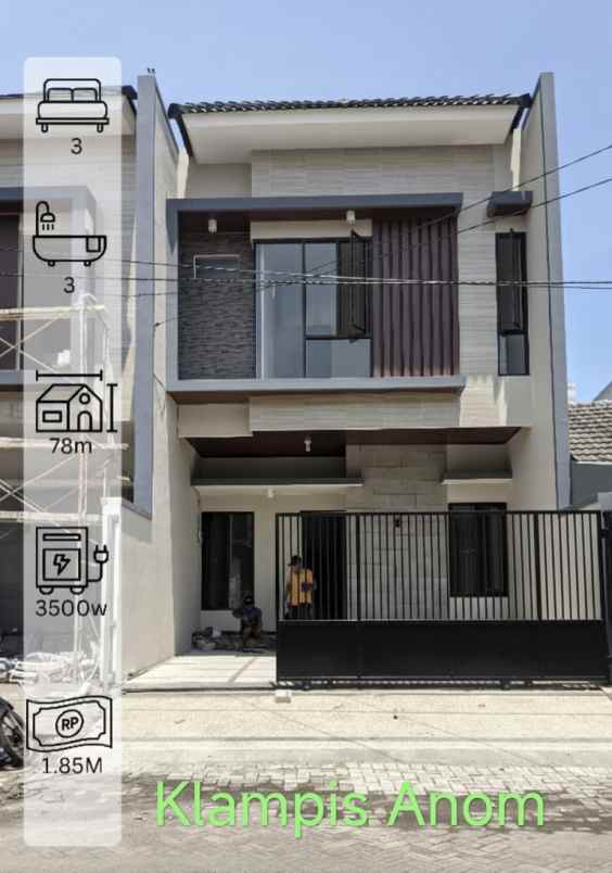 dijual rumah klampis anom