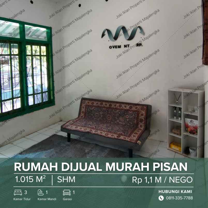 dijual rumah lingkungan raharja rt 04