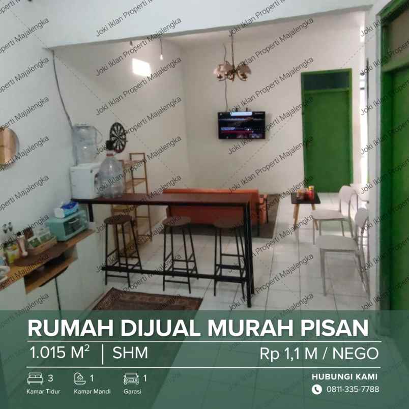 dijual rumah lingkungan raharja rt 04