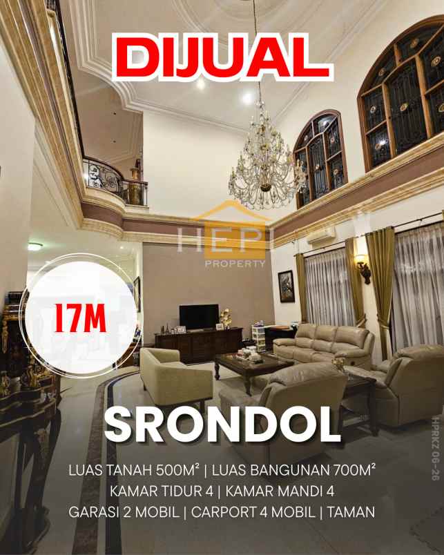 dijual rumah mewah di srondol semarang