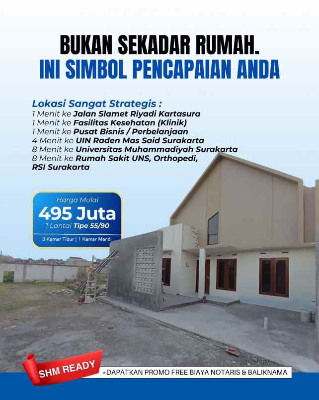 dijual rumah ngemplak kartasura