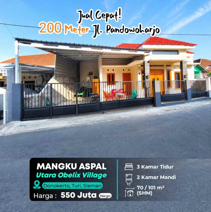 dijual rumah obelix village