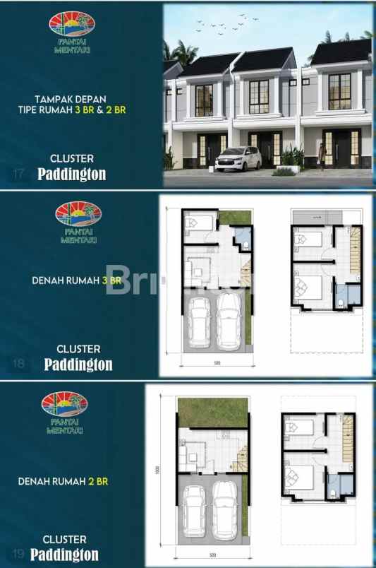 dijual rumah pantai mentari