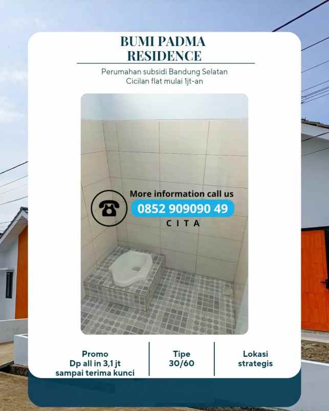 dijual rumah perumahan bumi padma