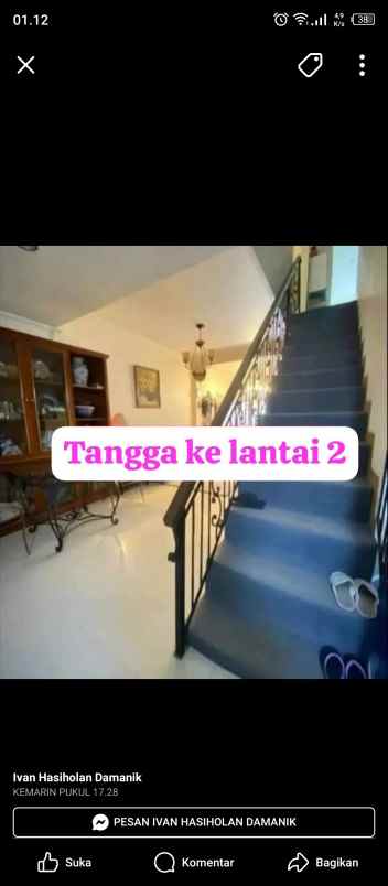 dijual rumah perumahan prima indah