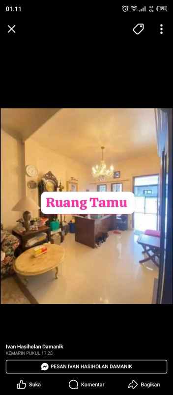 dijual rumah perumahan prima indah