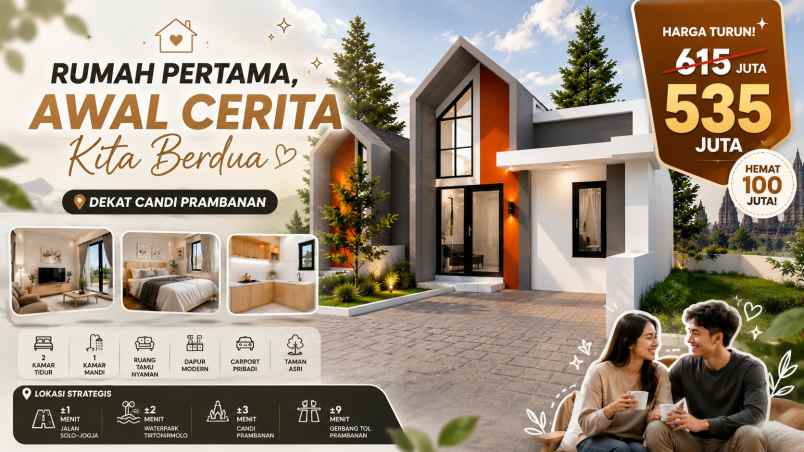 dijual rumah perumakan kkr2 prambanan