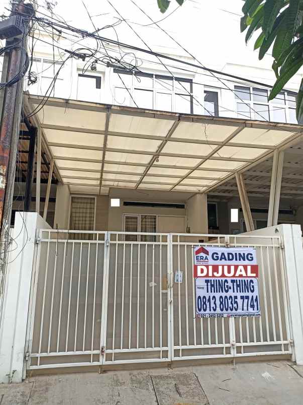 dijual rumah pondok gading residence