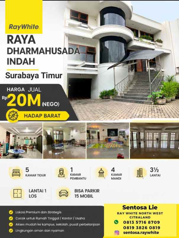 dijual rumah raya dharma husada indah