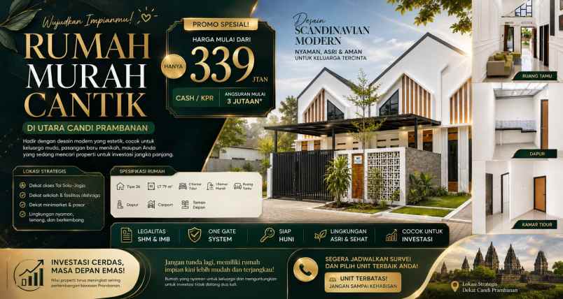 dijual rumah rumah scandinavian kkr 1