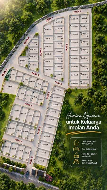 dijual rumah siap huni di depok bebas banjir
