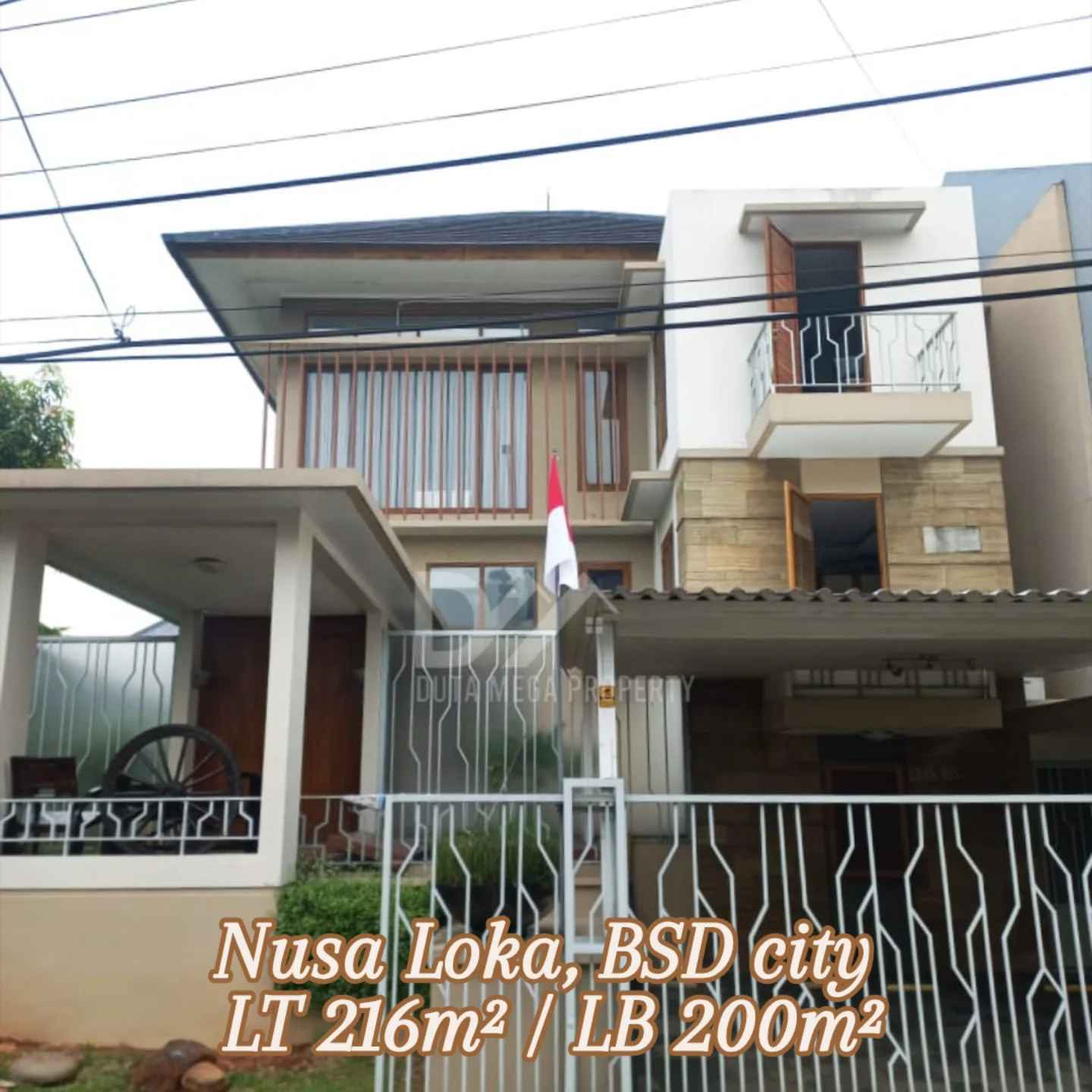 dijual rumah split level di bsd city