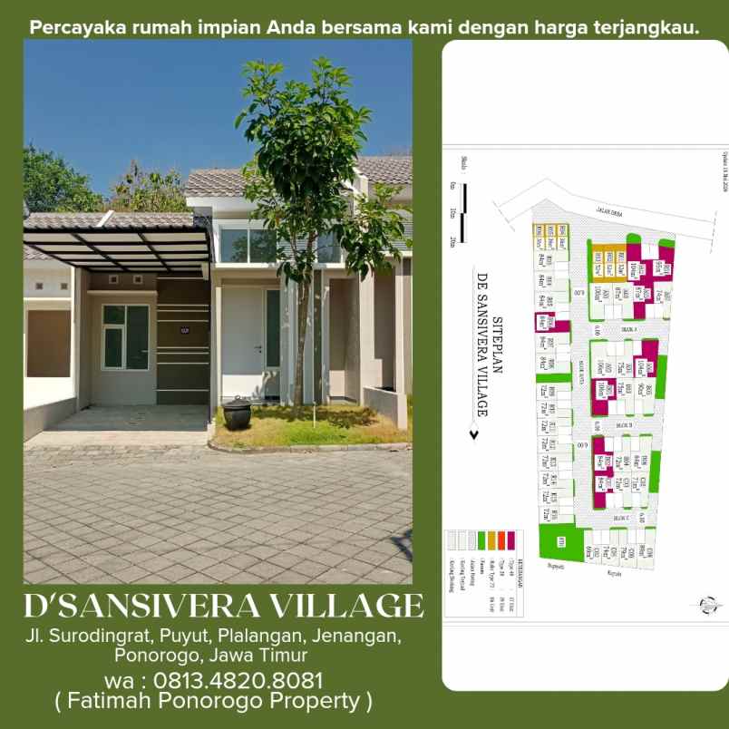 dijual rumah surodingrat puyut